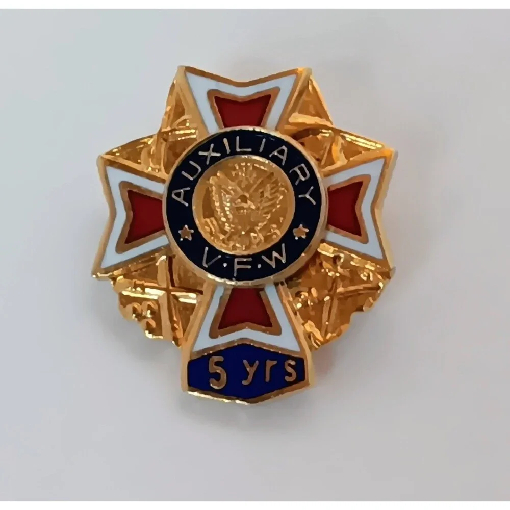 Vintage Veterans of Foreign Wars 5 Year Member Award Pin - VFW